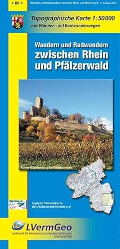 Topographische Karten Rheinland-Pfalz, Wandern und Radwandern zwischen Rhein und Pfälzerwald: Topographische Karte 1:50000 mit Wander- und ... Rheinland-Pfalz 1:50000 /1:100000)
